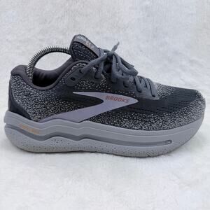 Brooks Ghost Max 2 Womens Running Shoes Ebony Sweet Lavender Wide Size 9.5